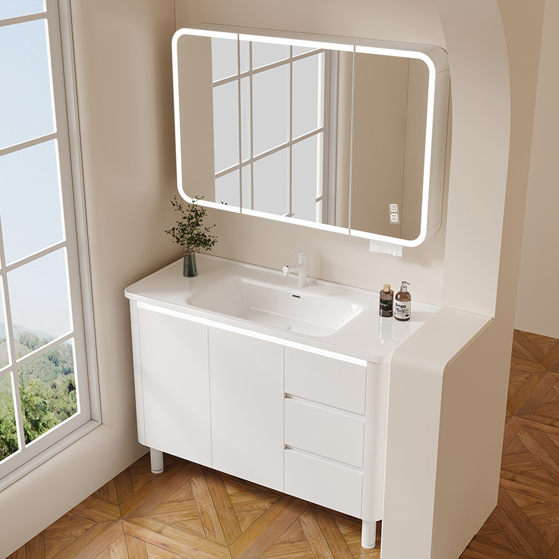 Home Bathroom Partition Wall - Partisi Cermin Kabinet Kamar Mandi Rak