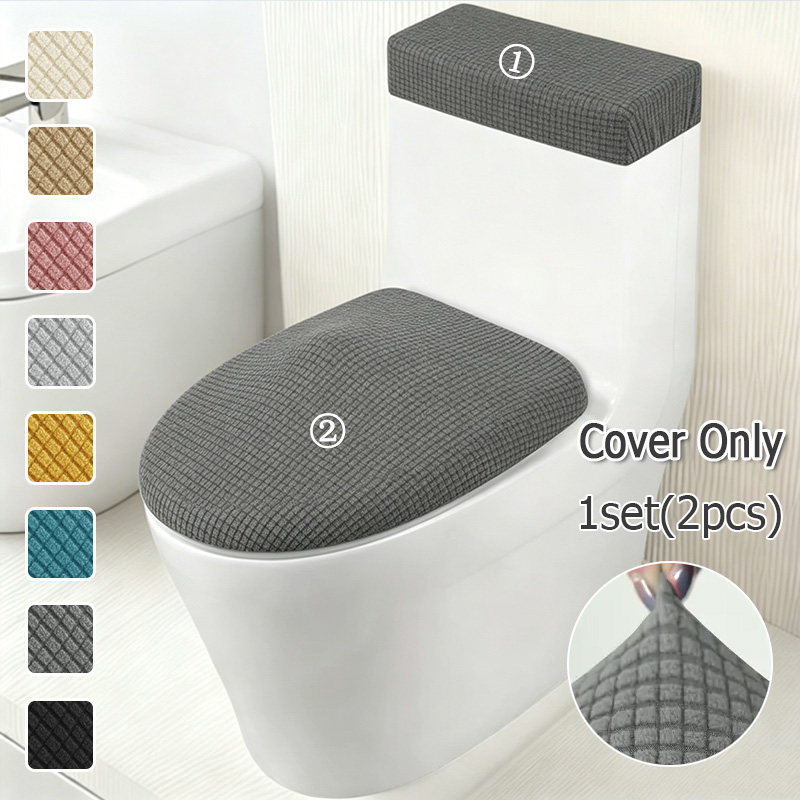 Home Bathroom With Two Toilets - 2pcs/set Penutup Tutup Kloset dan Penutup