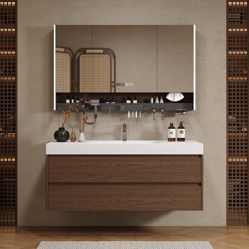 Home Bathroom Partition Wall - Partisi Kayu Lemari Kamar Mandi Mewah