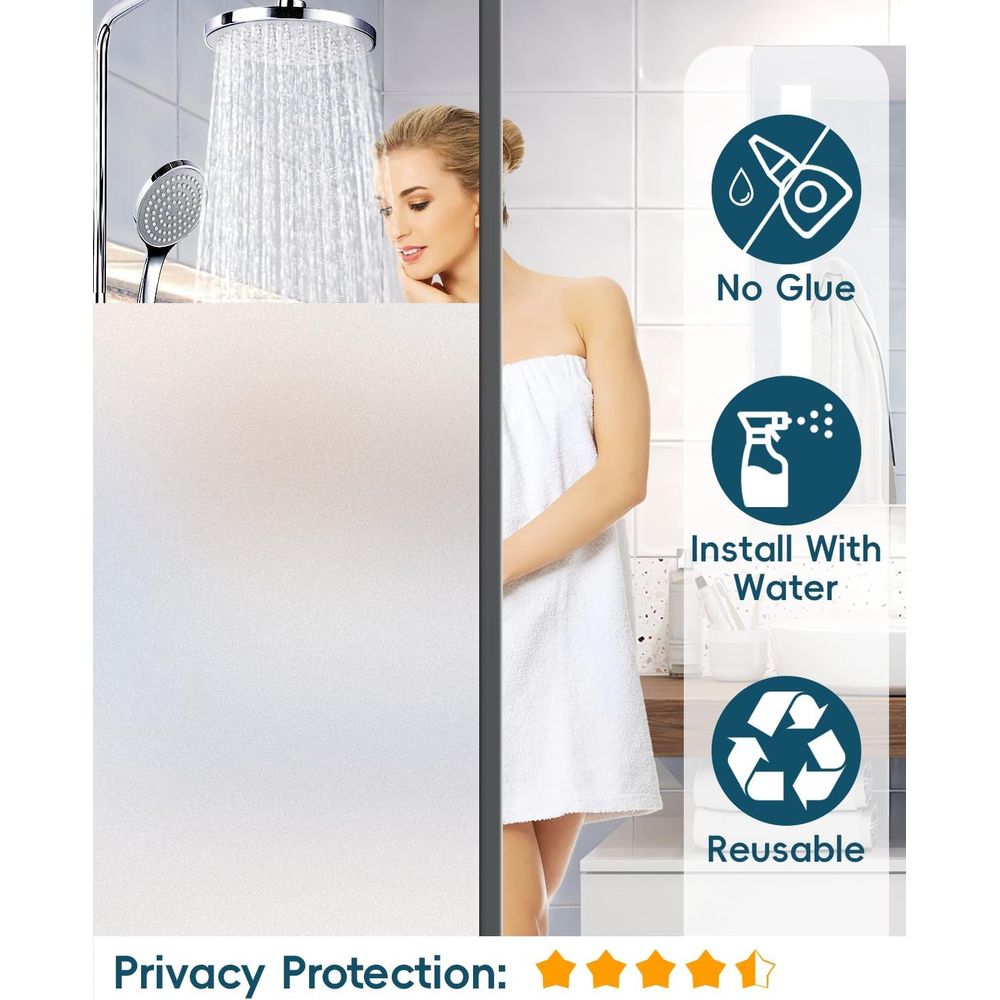 Kaca Film Privasi Dekoratif, P - Home Bathroom Window Tint ulasan dan harga