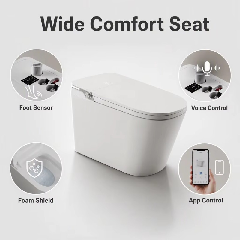 Toilet Pintar Putih, Model Kot - Home For Bathroom ulasan dan harga
