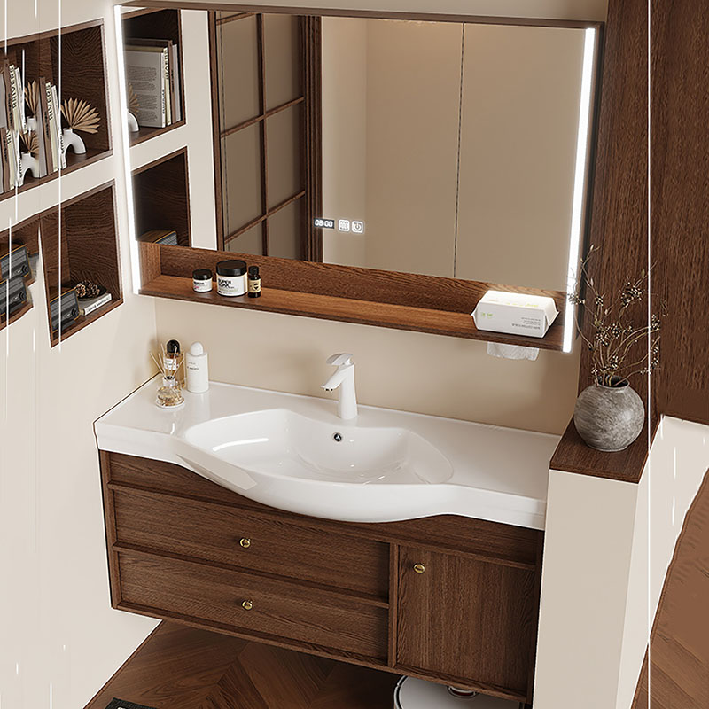 Lemari Penyimpanan Cermin Orga - Home Bathroom Partition Wall ulasan dan harga