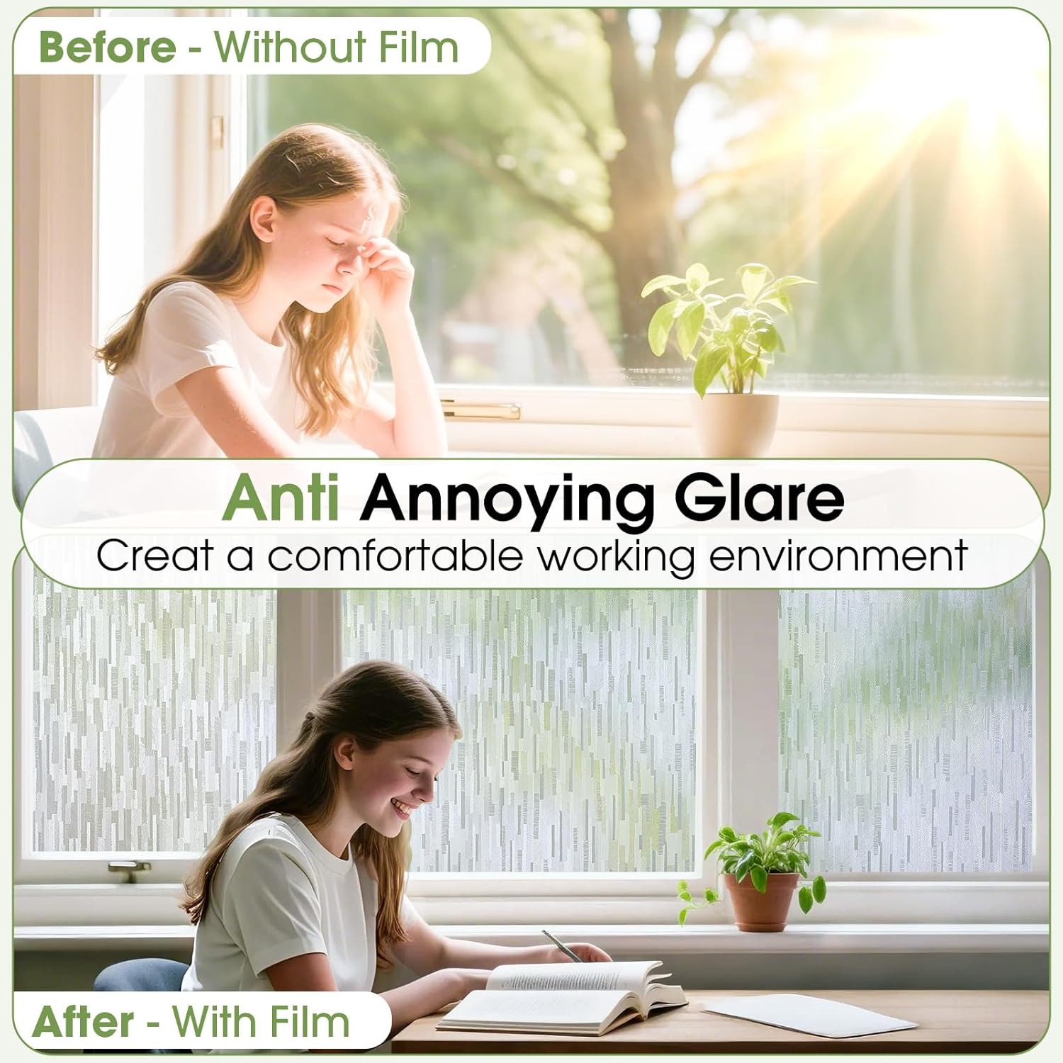 Film Jendela Privasi Motif Mos - Home Bathroom Window Tint ulasan dan harga