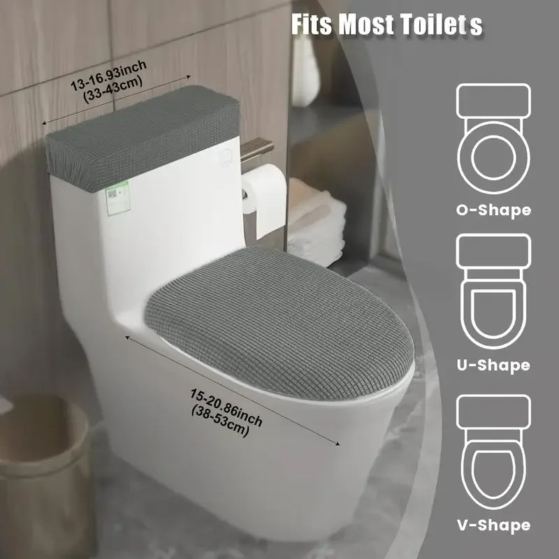 2pcs/set Penutup Tutup Kloset  - Home Bathroom With Two Toilets ulasan dan harga