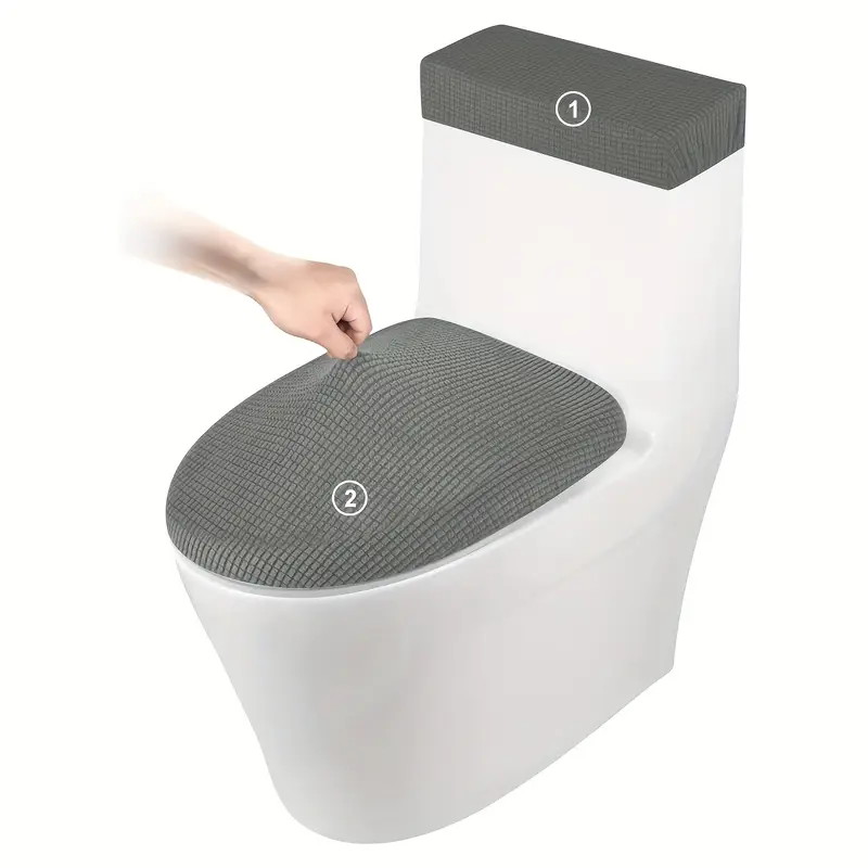 2pcs/set Penutup Tutup Kloset  - Home Bathroom With Two Toilets ulasan dan harga