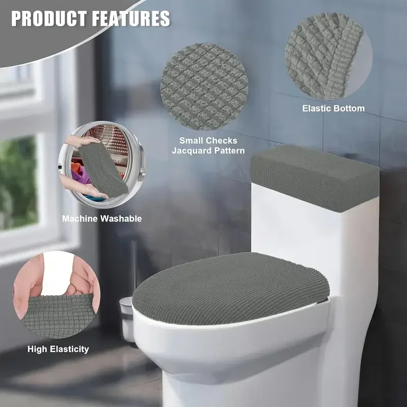 2pcs/set Penutup Tutup Kloset  - Home Bathroom With Two Toilets ulasan dan harga
