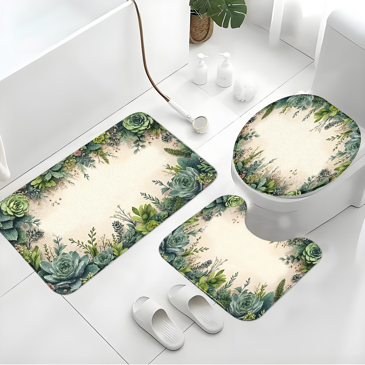 Set Tiga Bagian Kamar Mandi Ga - Zara Home Bathroom Rug ulasan dan harga