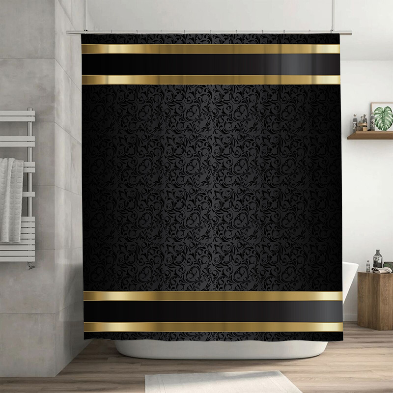 Set Kamar Mandi Hitam & Emas M - Zara Home Bathroom Rug ulasan dan harga