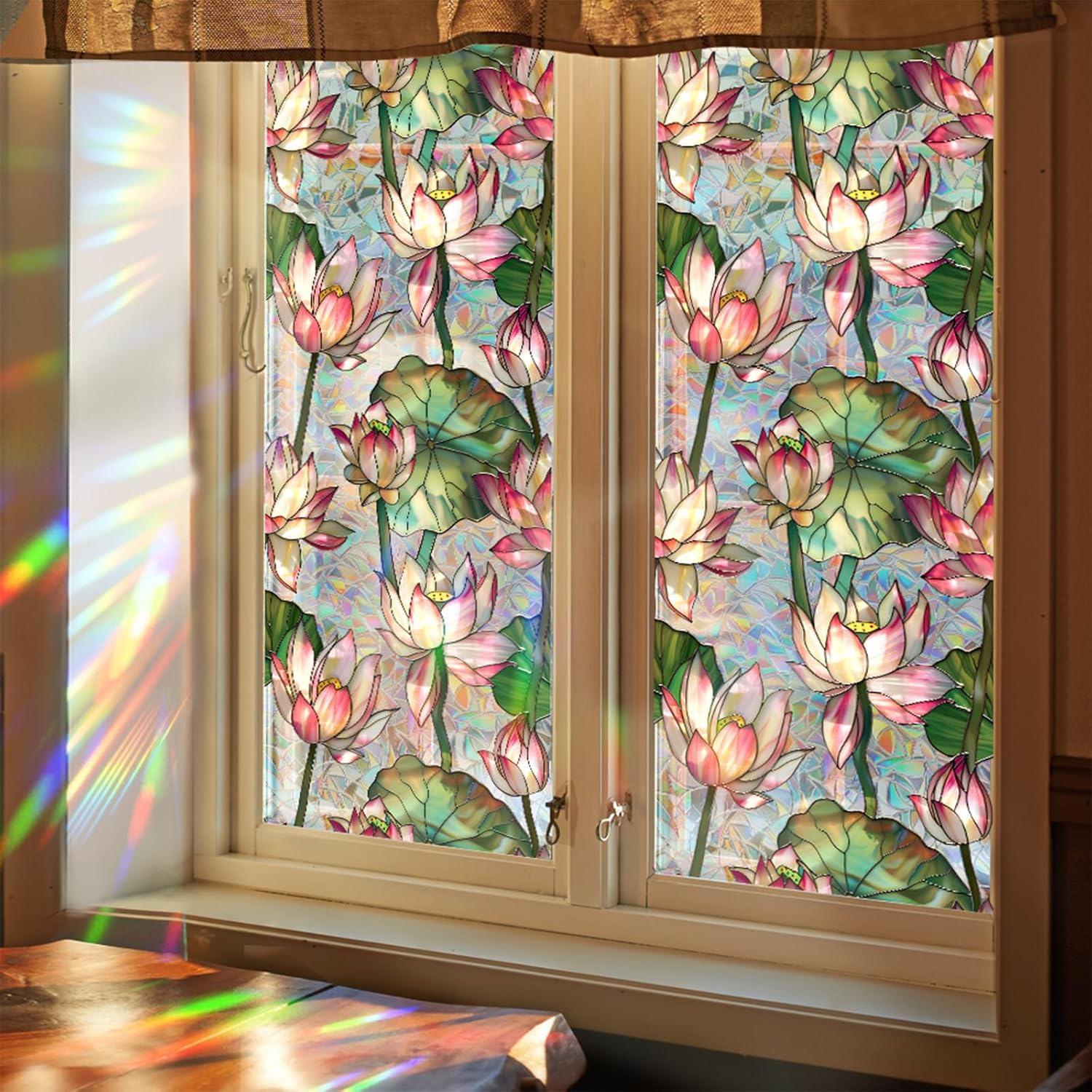 Kaca Film Motif Bunga Teratai, - Home Bathroom Window Tint ulasan dan harga