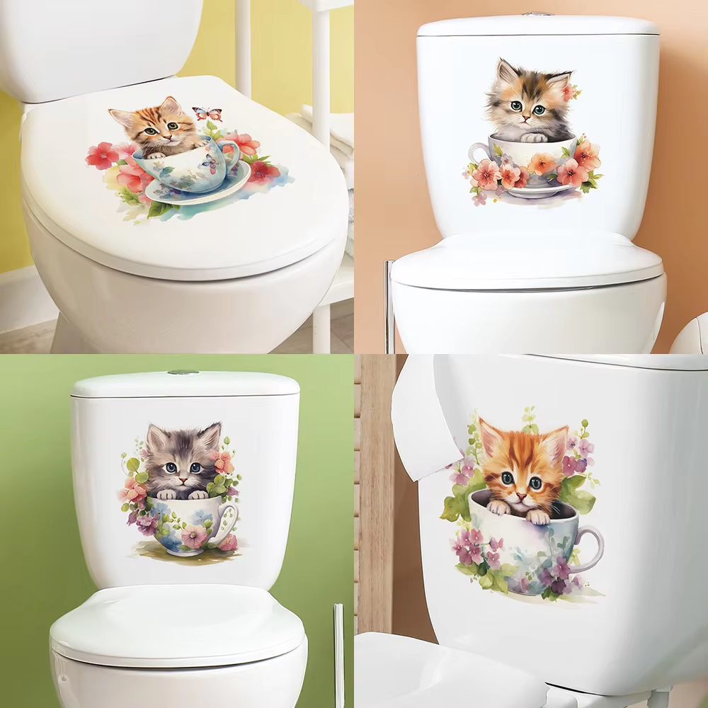 Stiker Dinding Motif Bunga Kuc - Home Bathroom Tiles ulasan dan harga