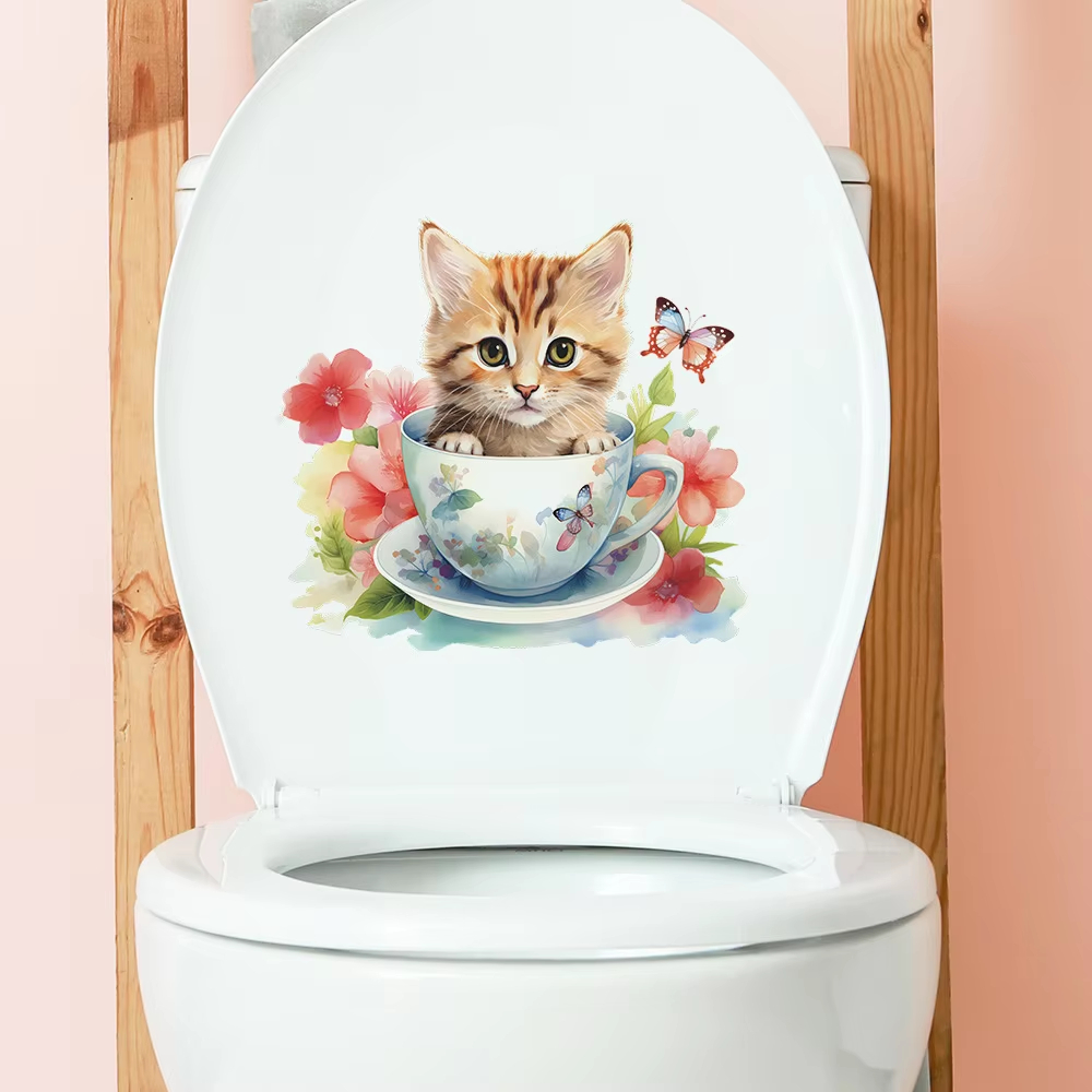Stiker Dinding Motif Bunga Kuc - Home Bathroom Tiles ulasan dan harga