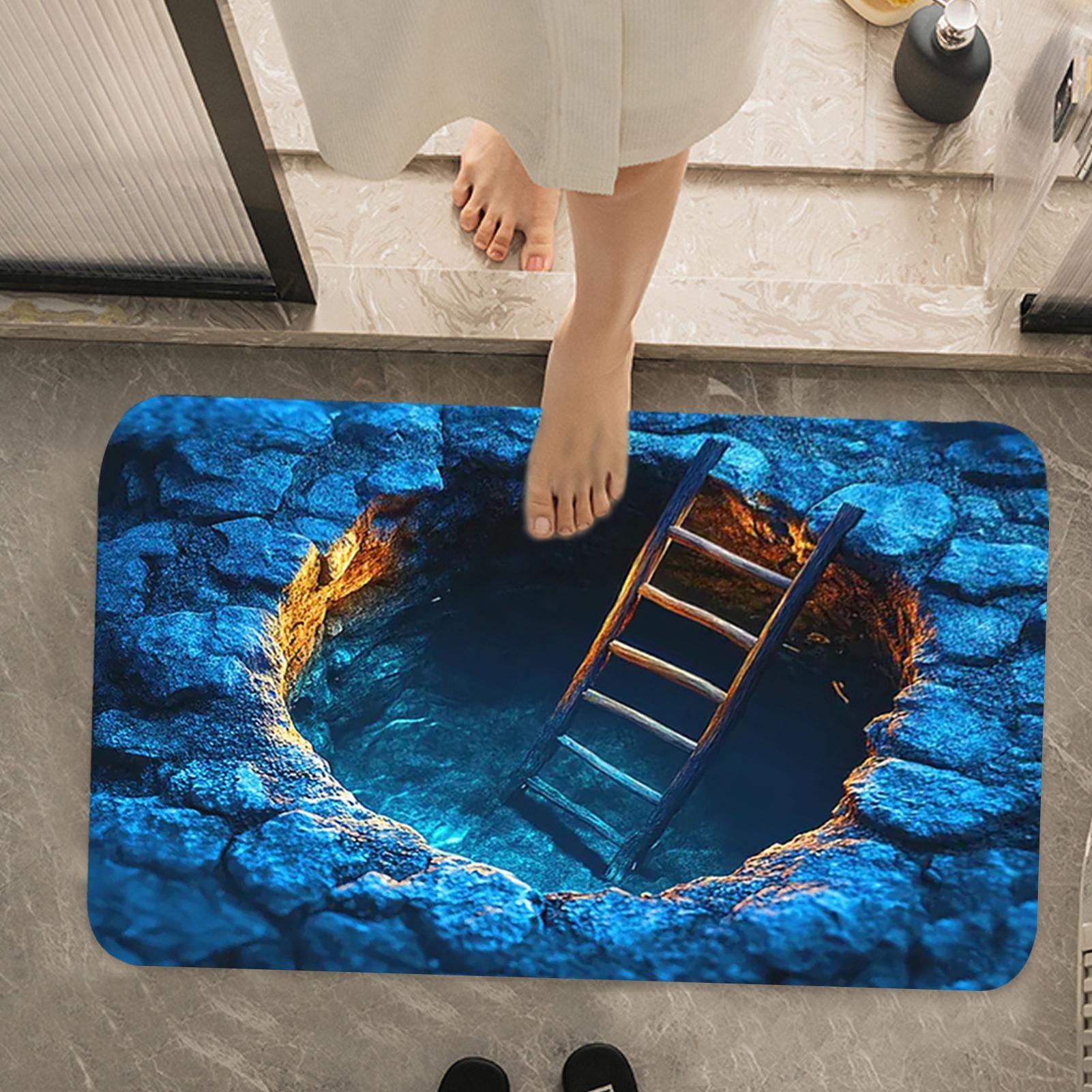 Karpet Lubang Ilusi Optik 3D A - Home Kitchen Bathroom Cleaning ulasan dan harga