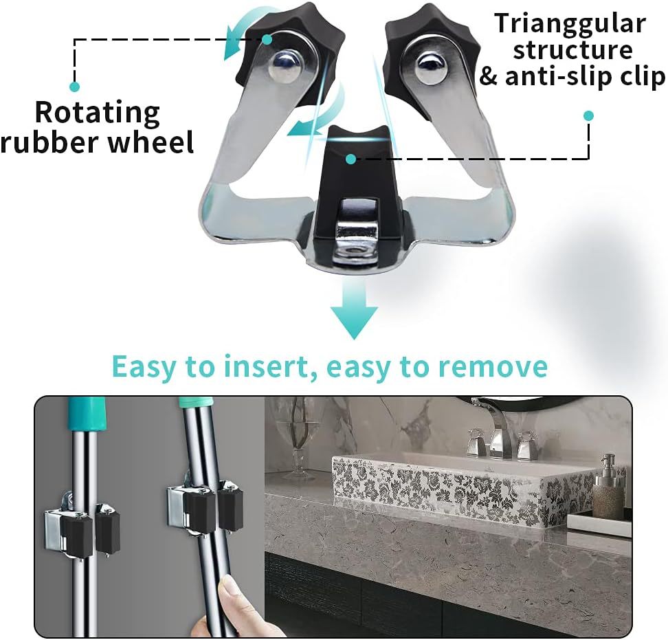 1/4 Buah Gantungan Sapu Tempat - Tiny Home Bathroom Kitchen ulasan dan harga
